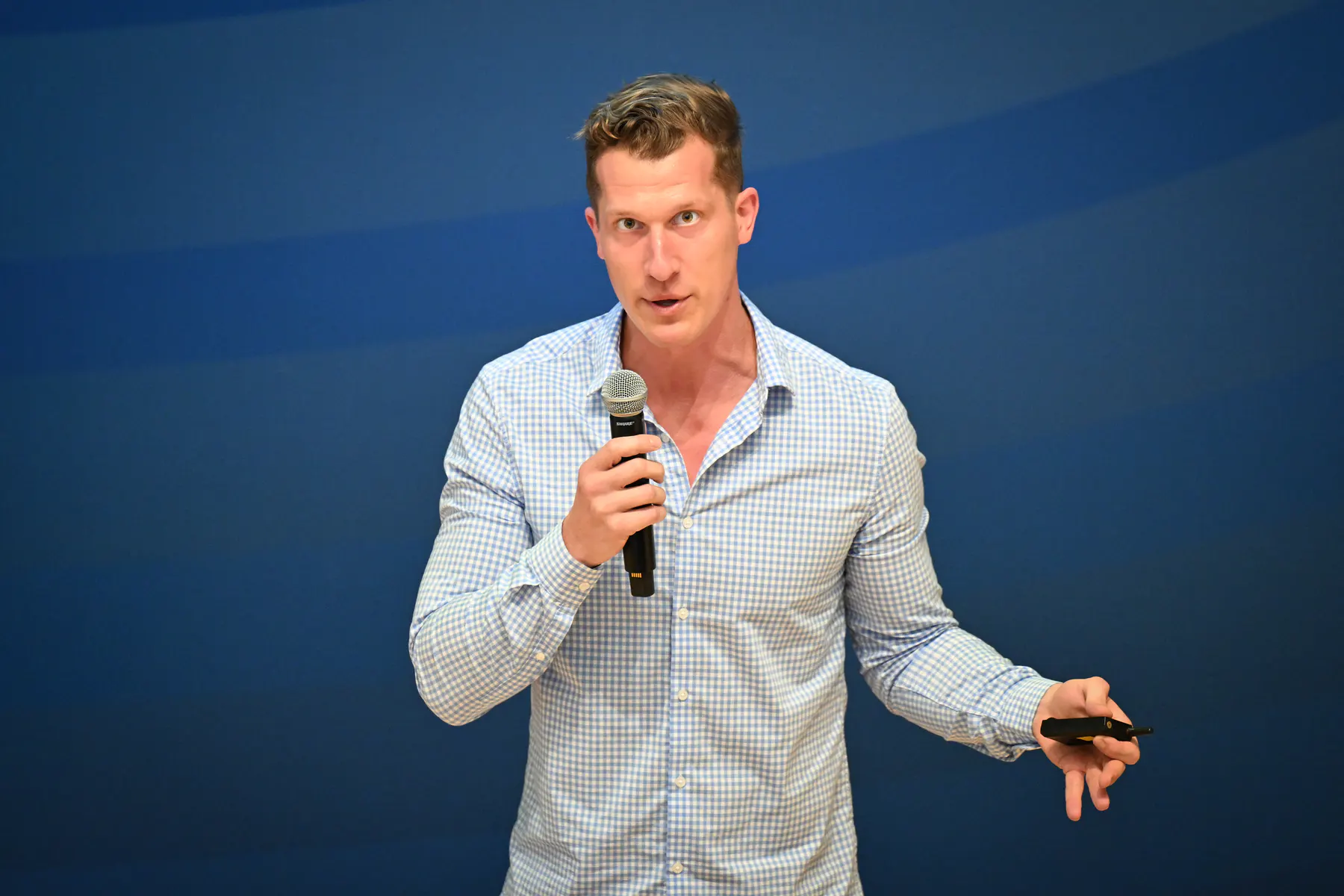 Jesse Henry speaking at BASF Sustainability Day