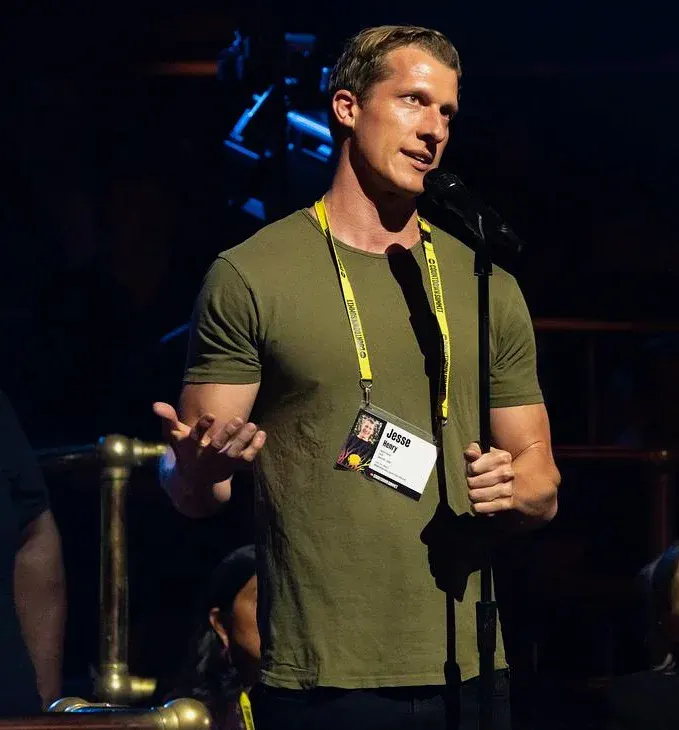 Jesse Henry speaking at TED Next